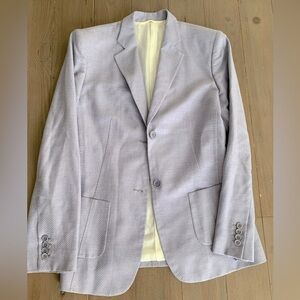 Kiton lavender cashmere blazer jacket